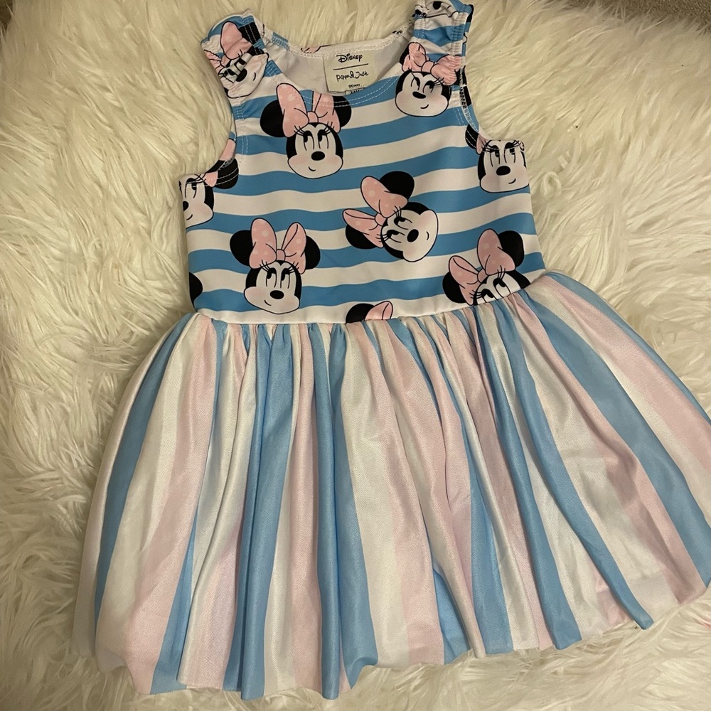 Pippa & Julie Minnie Mouse Dress - Blue and Pink
